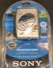 Sony Walkman WM-FX244 AM/FM Cassette Player Mega Bass 40 Presets Silver Vintage