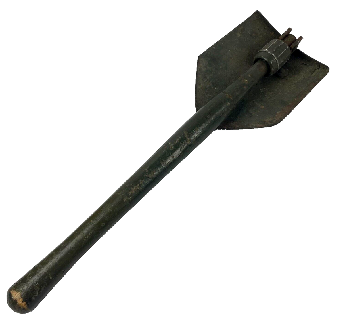 US Army M1951 Entrenching Tool Wood Handle Folding Shovel E-Tool