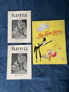 “My Fair Lady” Rex Harrison Julie Andrews Playbills 1957 Mark Hellinger Theater
