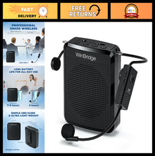 Portable Voice Amplifier with UHF Microphone, Bluetooth Speaker, PA System for T