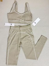 New AIo Yoga Sports Clothes Yoga Vest Leggings Set Womens Gym Wear Size XS-L