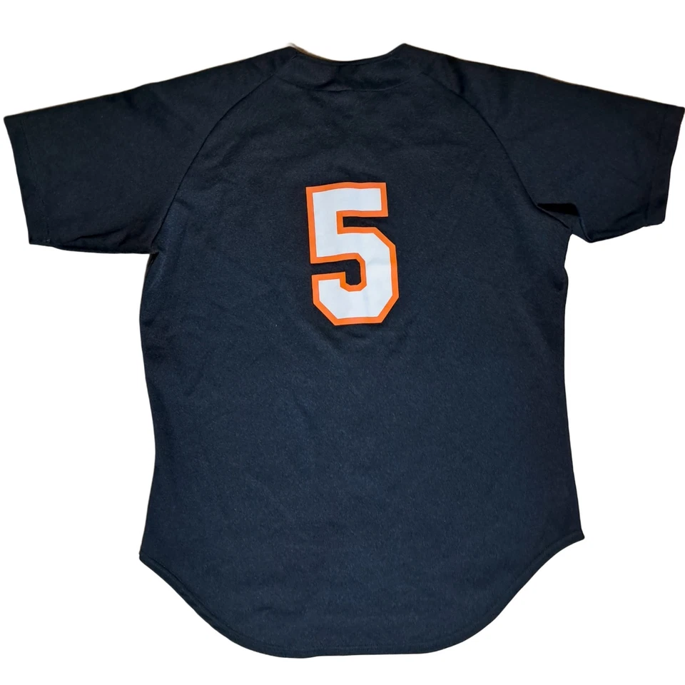 Camiseta de fútbol vintage Rawlings Cougars #5 NCAA negra naranja para hombre XL Foto 2 de 4