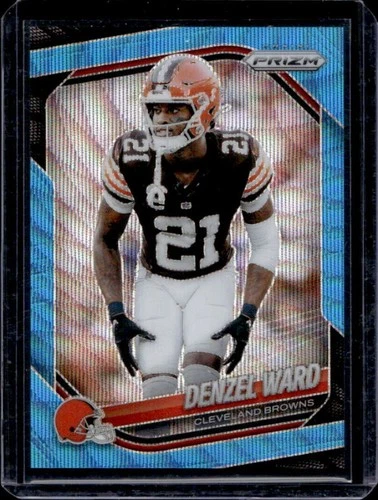 2025 Panini Prizm Denzel Ward Blue Wave #/230 Browns