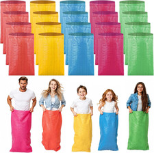 Potato Sack Race Bag, 20Pcs PP Colorful Bags for Storage