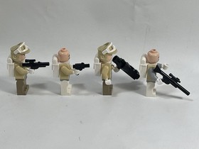 LEGO Star Wars Mini Figure Hoth Rebel Trooper Lot Of 4 sw0734 75098 Minifig