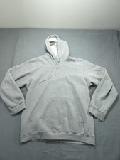 Nike Hoodie Mens Large Center Swoosh Gray Silver Tag Travis Scott Boxy VTG 90s