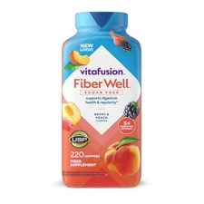 Vitafusion Fiber Well Sugar Free Gummy Vitamin Supplement, 220 ct FREE SHIPPIING