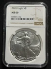 2026 $1 American Silver Eagle NGC MS69 Brown Label!!
