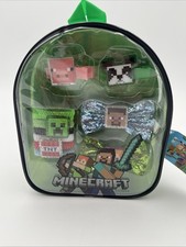 New 2023 Original MINECRAFT Mini Hair Accessories Bow & Backpack