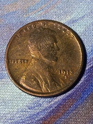 1913 D Lincoln Wheat Cent VF BN