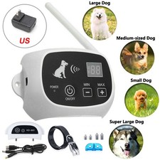 Electric Dog Fence For 1/2/3 Dogs Safe Pet Containment System Shock Collar US