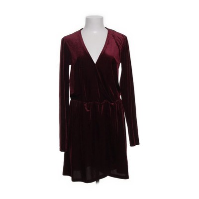 NLY Trend, Kleid, Größe: 38, Velvet Wrap Dress, Rot, Elasthan/Polyester #t33