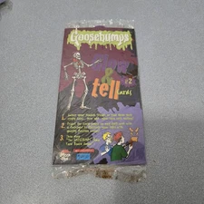Pizza Hut Goosebumps Glow & Tell Sealed Card Set # 2 With Original Menu Insert
