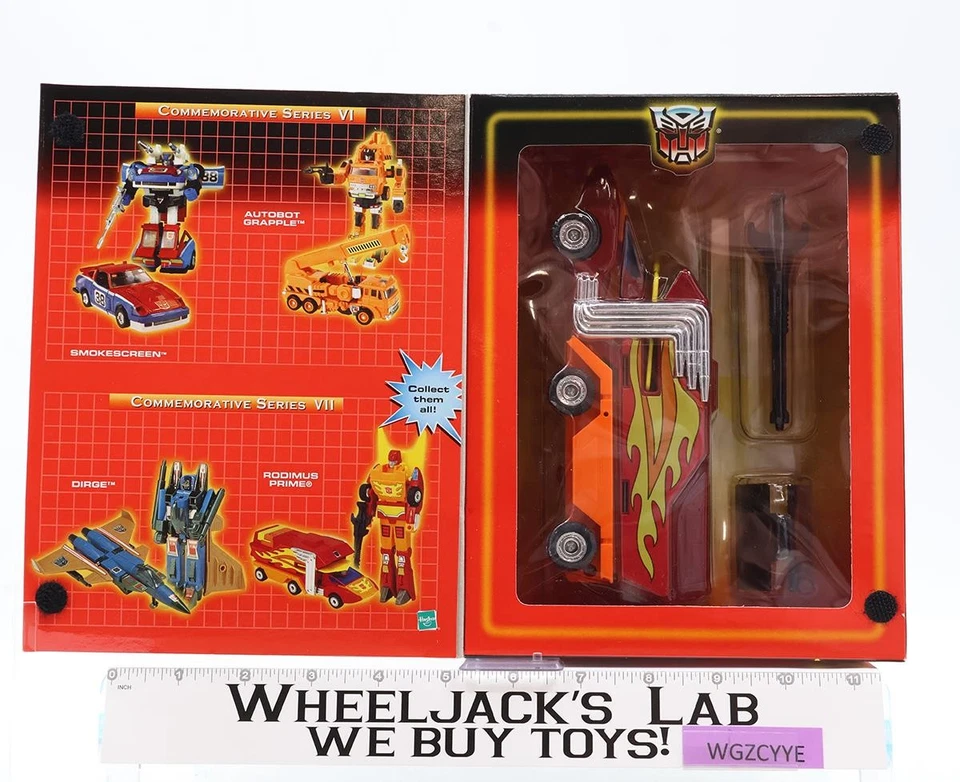 Rodimus Prime Transformers Commemorative Series Reissue 2003 Hasbro NEW SEALED - Image 3 of 4