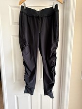 Athleta Attitude Jogger Pants Navy Size 8 Lined Drawstring Pockets