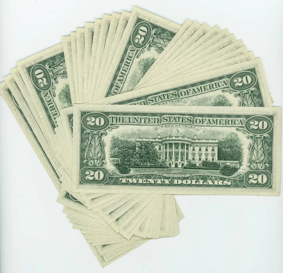 Fr #2071C $20 1974 (25) Federal Reserve Notes Philadelphia Consecutive  - Image 2 of 3