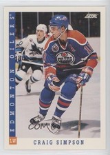 1993-94 Score Canadian Craig Simpson #139 q7c