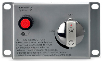 Electric Ignition Control Panel for American Fireglass SS Drop-in Fire Pit Pan