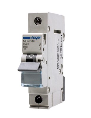Hager MBN 140 LS Schalter B40   6kA Sicherung Automat Leitungsschutzschalter 40A