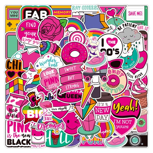 60pcs vsco stickers cute tumblr artist aesthetic vine hydro flask laptop girls ebay