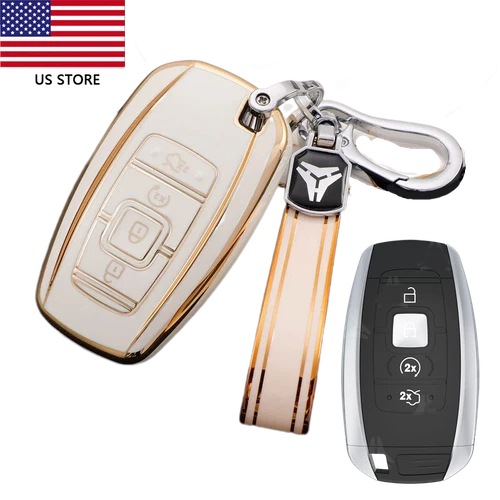Car Key Case Keychain Remote Key Fob For Lincoln MKC Corsair Nautilus Navigator