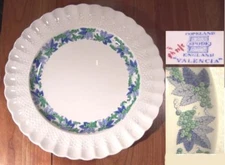 Beautiful Spode Valencia Green and Blue Dinner Plate Multiples Available