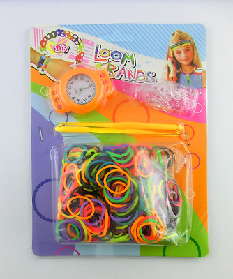 LOOM BANDS LOOMIS LOOMBAND STARTER-SET GUMMIBÄNDER WEBRAHMEN ZUBEHÖR ARMBAND