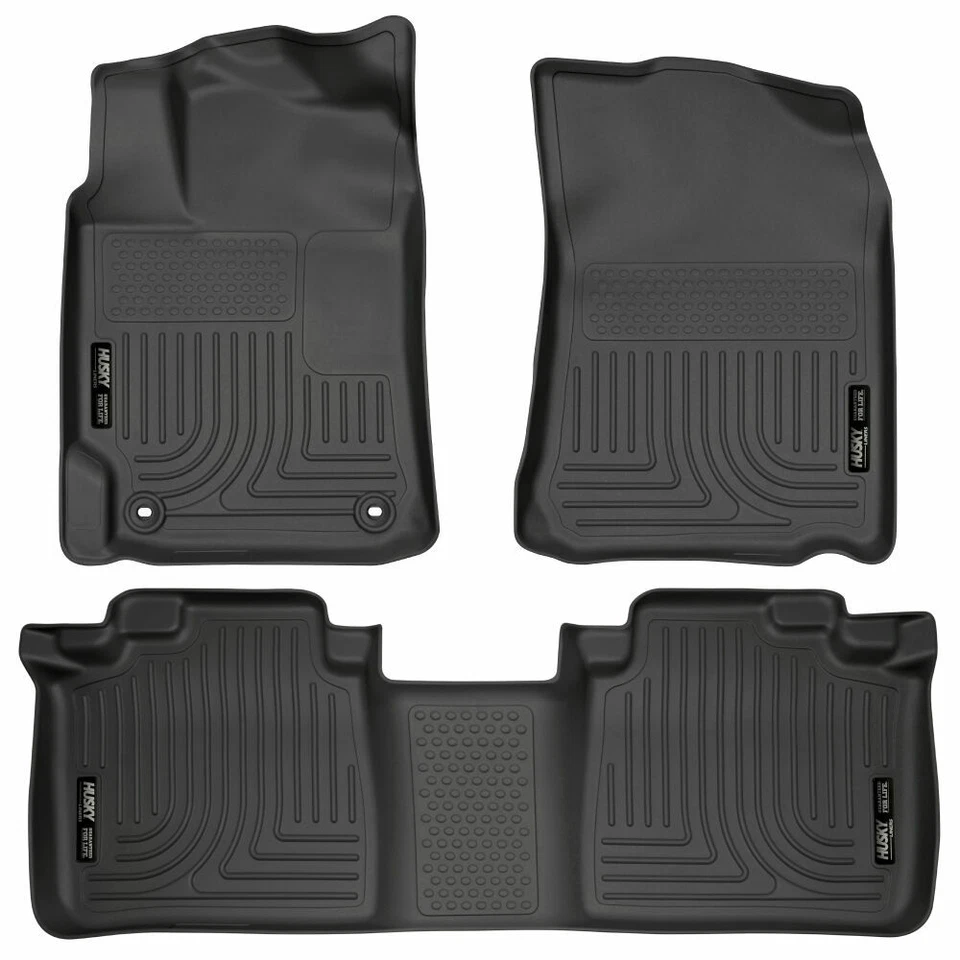 Alfombrillas delanteras traseras negras HUSKY 98901 WeatherBeater para Toyota Camry 18-22 Foto 3 de 4