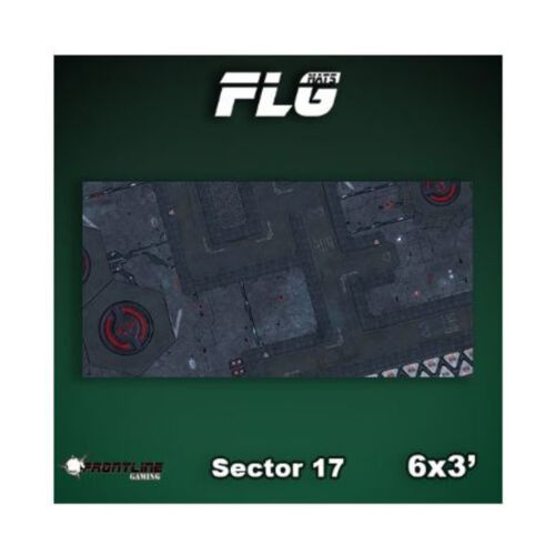 Frontline Gaming FLG Mats 6' x 3' 6' x 3' - Sector 17 New - Afbeelding 1 van 1