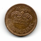 Denmark 1996, Crown of Christian V (1646-1699) in center, 25 ØRE, — photo 2