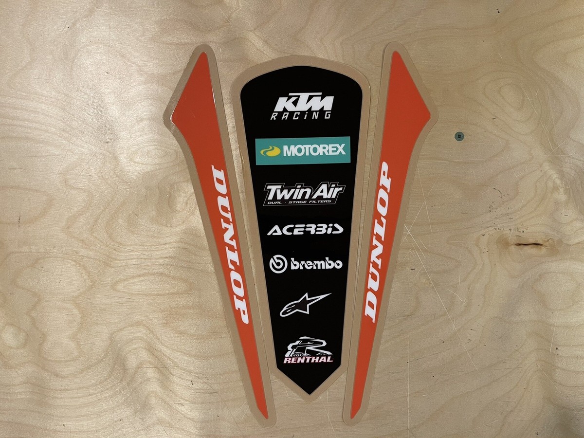 KTM Rear Fender Graphics Factory Decal - Fits: KTM 250 350 450 SX