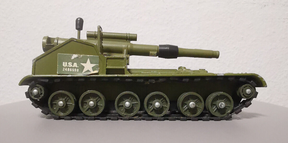 DINKY TOYS GB – Char Automoteur De 155 Mm – Réf. 654 – Échelle 1/43 – Avec Boîte