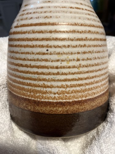 Marion Schlauch geknetete GNU Knie Keramik Kunst Vase 1985 Weltweit bekannte Künstlerin - Bild 3 von 8