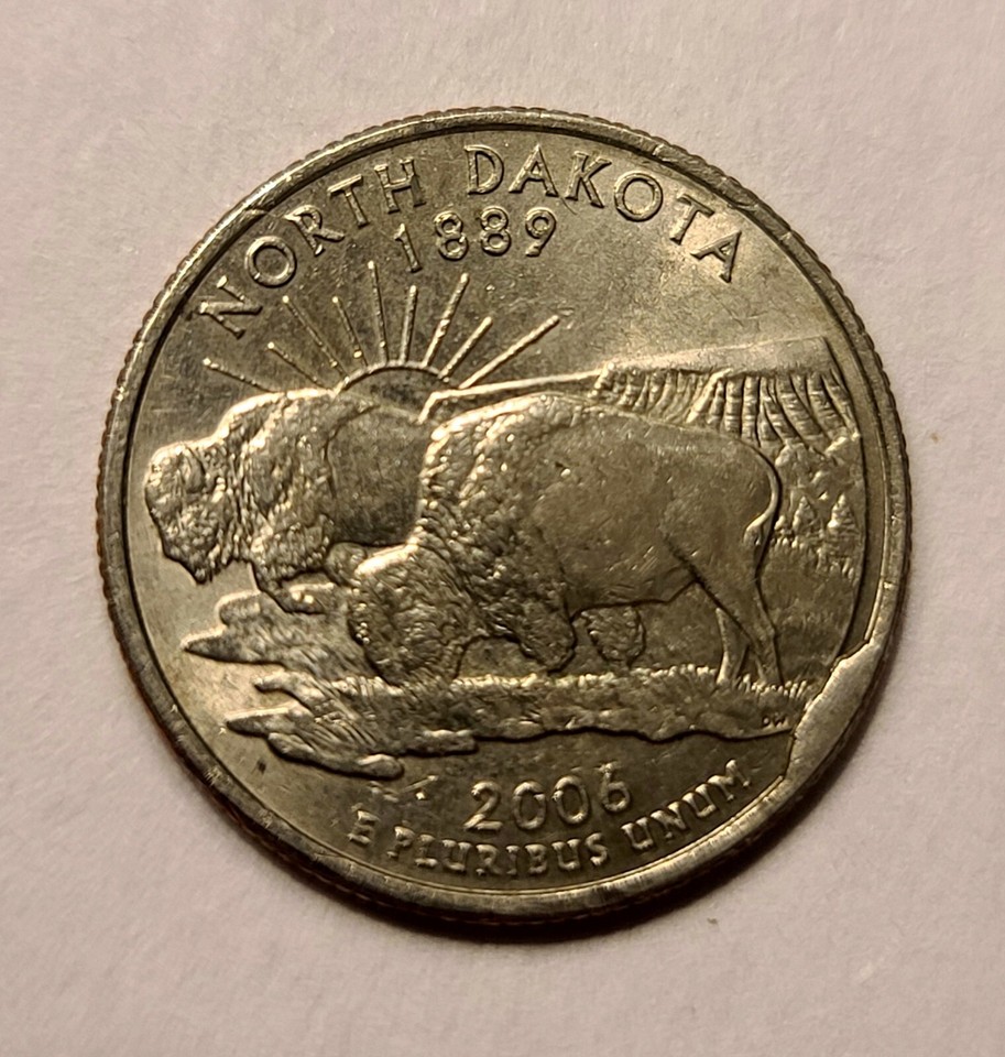 2006 North Dakota Quarter With A Cud Mint Error *RARE*! Both Coins eBay