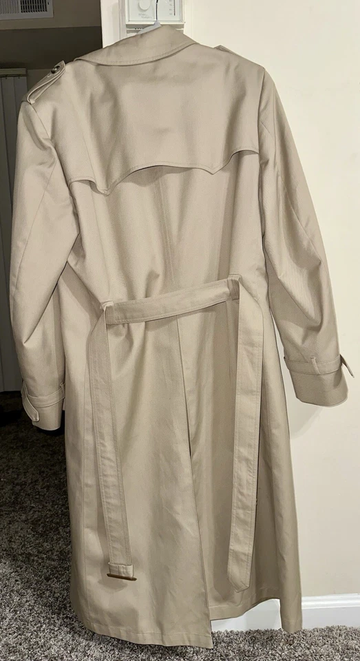 Gabardina vintage auténtica Christian Dior Monsieur forro desmontable de lana 40L Foto 2 de 4