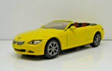 SIKU BMW 645 I CABRIO YELLOW BLACK & RED TRIM 1:64 86
