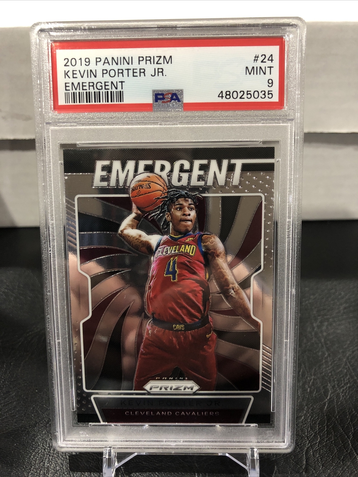 2019 Panini Prizm Emergent #24 Kevin Porter JR RC PSA 9 Houston Rockets