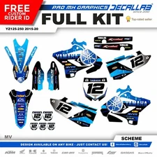 YAMAHA YZ YZF 125 250 2015 2016 2018 2020 MX Graphics Decals Stickers Decallab