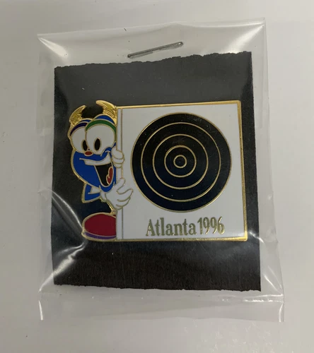 1996 Atlanta Olympic Izzy Mascot Pin - Air Pistol/Air Rifle
