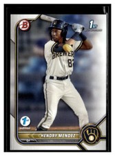 2022 Bowman 1st Edition #BPPF-88 Hendry Mendez Milwaukee Brewers