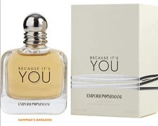 BECAUSE IT'S YOU EMPORIO ARMANI EDP 3.3 OZ / 100 ML FOR WOMEN (NIB) SEALED