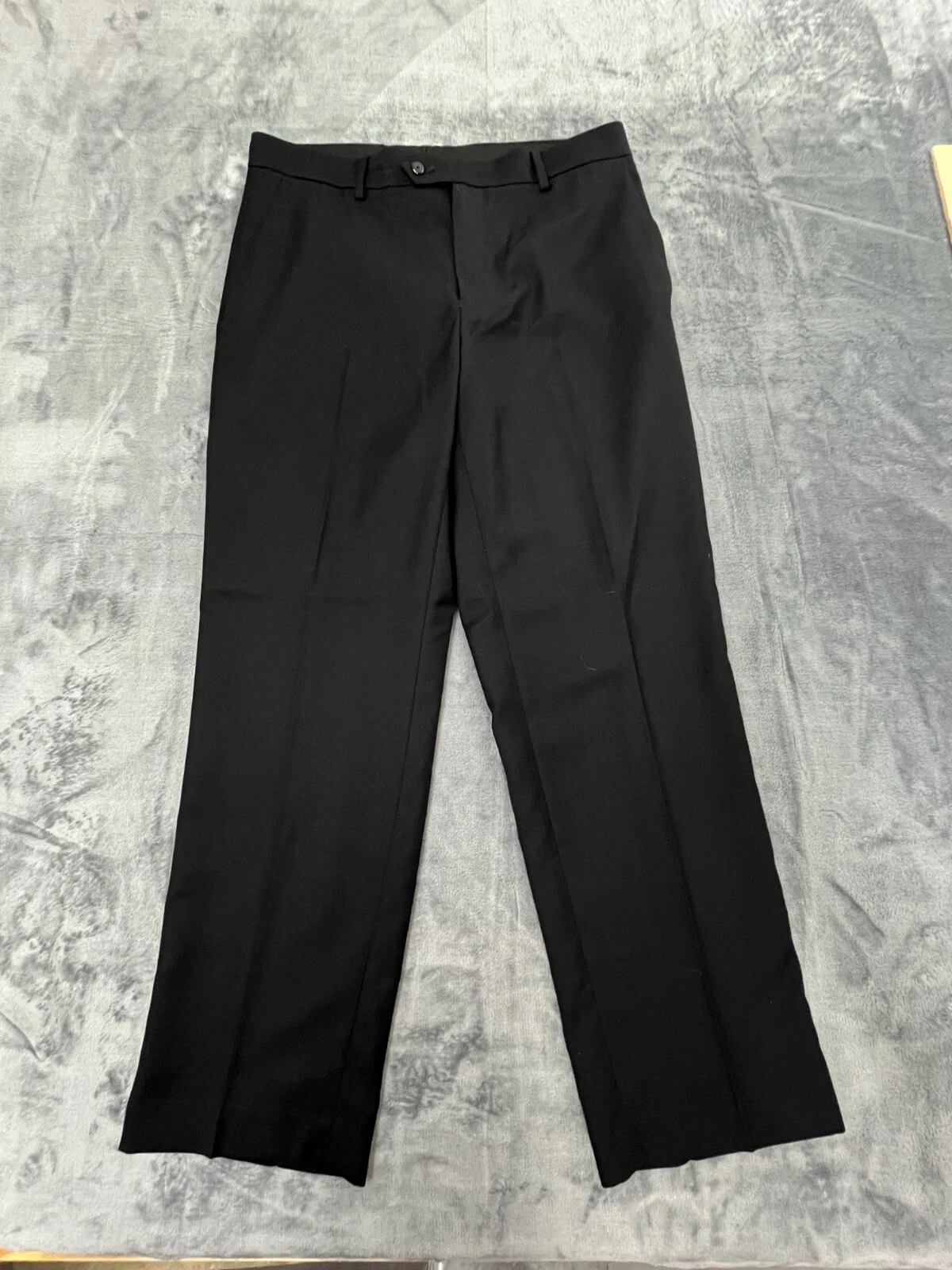 Stafford Travel Dress Pants Men's 33X30 Black Classic Fit Waistband Outdoor