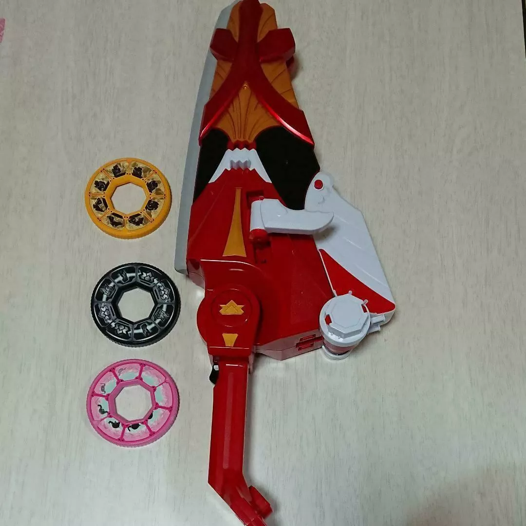Power Rangers Samurai Sentai Shinkenger Rekka daizantou toy sword BANDAI Japan