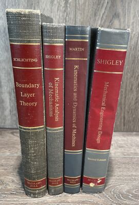 Vintage Series in Mechanical Engineering McGraw-Hill Lot of 4 Kinematics Shigley