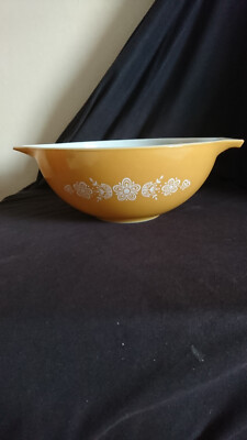 VINTAGE PYREX JAJ SELTENES DESIGN GROSSE 33 CM SCHMETTERLING GOLD ASCHENPUTTEL RÜHRSCHÜSSEL