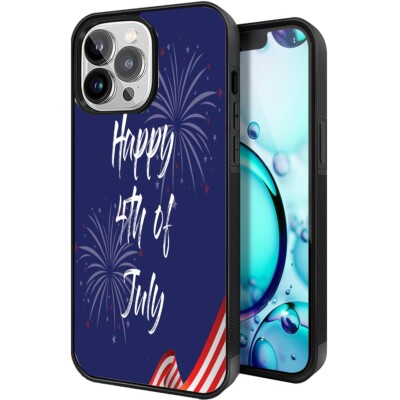 Phone Case, TPU Protective Case  joyful and restful 4th  Scratch-Resistant Cover