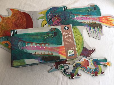 DJECO Puzzle France Leon the Dragon Giant Shaped Puzzle