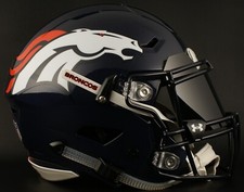 DENVER BRONCOS NFL Riddell SPEEDFLEX Authentic Gameday Football Helmet