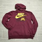 Nike Minnesota Gophers Hoodie Adult M Red Fleece Hooded Sweatshirt Ncaa College