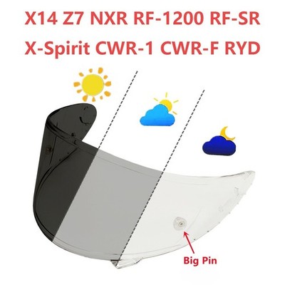 Visier für SHOEI X14 Z7 CWR-1 NXR RF-1200 X-Spirit3 Photochromatisch